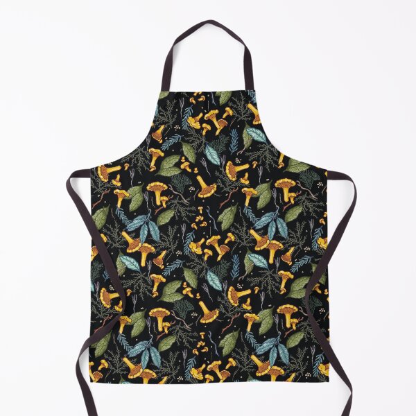 Item preview, Chanterelle Mushroom Forest Seamless Pattern designed and sold by smalldrawing.