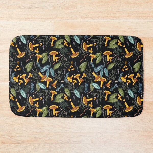 Item preview, Chanterelle Mushroom Forest Seamless Pattern designed and sold by smalldrawing.