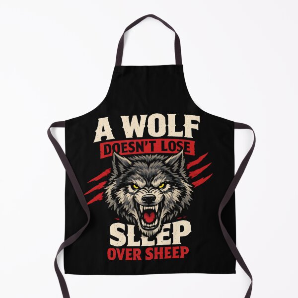 Item preview, A Wolf Doesnt Lose Sleep Over Sheep Motivational Wolf Design designed and sold by TeeTimeTreasure.