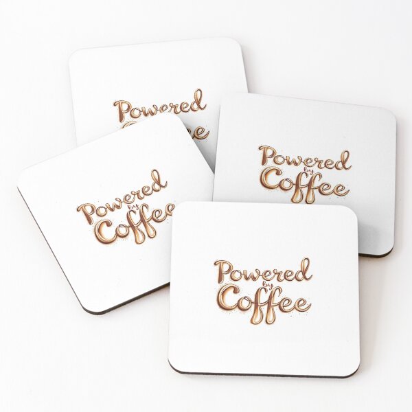 Item preview, Powered by coffee  designed and sold by KryntoPrints.