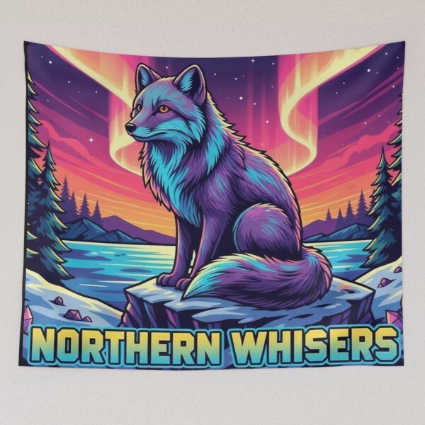 Item preview, Northern Whisers – Aurora Wolf Design designed and sold by Dogandesighn.