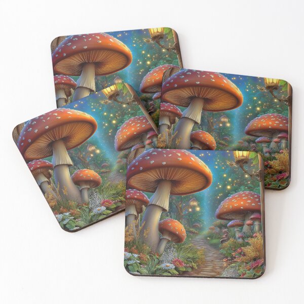 Item preview, Fantasy Pathway Through the Enchanted Mushroom Forest designed and sold by MyMagicalPlace.
