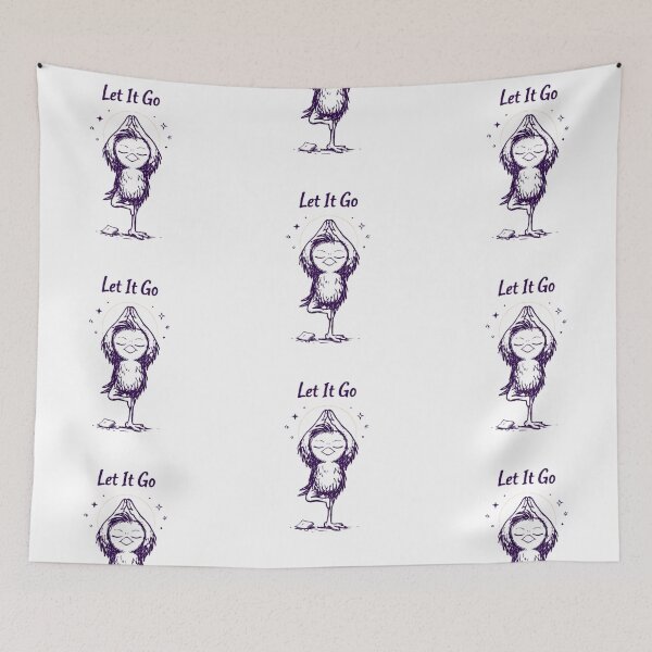 Item preview, Let It Go - Chipy The Bird -Tree Pose   designed and sold by InnerwayStudio.