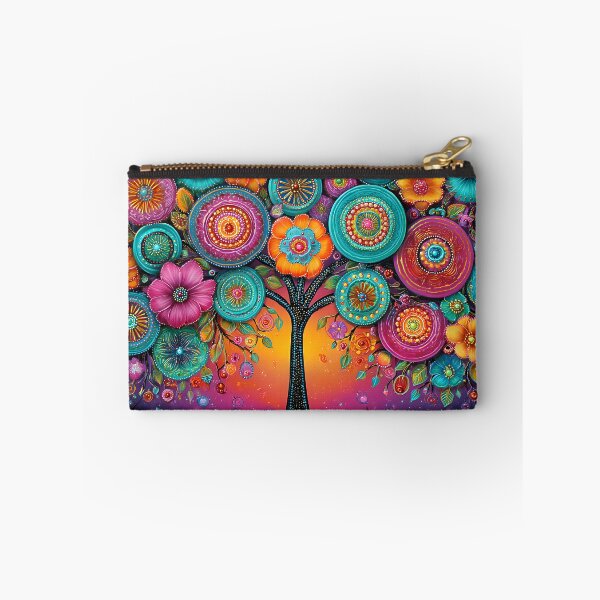Item preview, Vibrant Floral Tree Art with Colorful Circles designed and sold by Artessie.