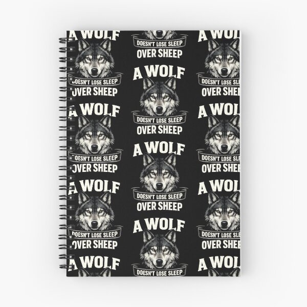 Item preview, A Wolf Doesnt Lose Sleep Over Sheep Stoic Wolf Quote Design designed and sold by TeeTimeTreasure.