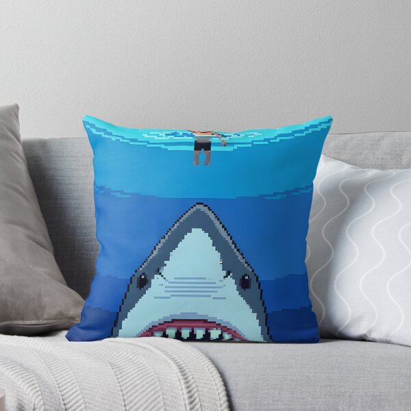 Item preview, Great White Shark attack swimmer on the ocean designed and sold by pixeldizajn.