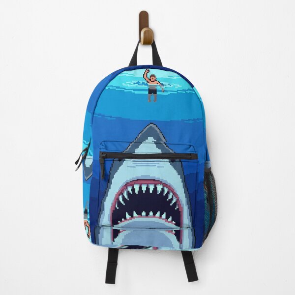 Item preview, Great White Shark attack swimmer on the ocean designed and sold by pixeldizajn.