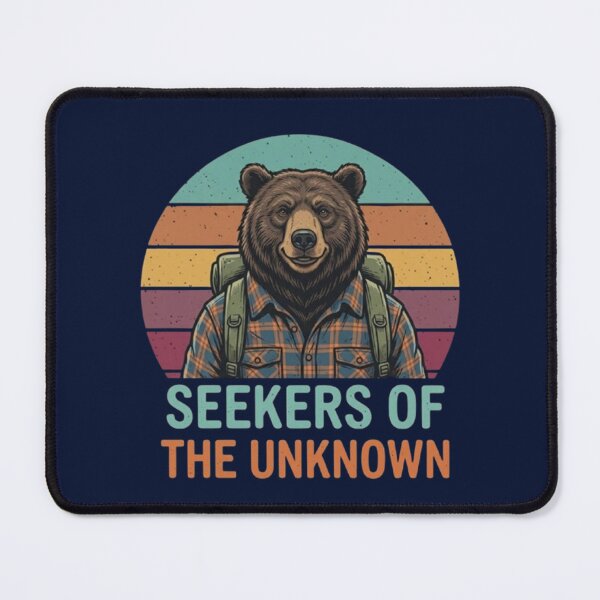 Item preview, Seekers of the Unknown – Retro Bear Explorer designed and sold by Dogandesighn.