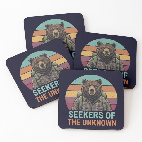 Item preview, Seekers of the Unknown – Retro Bear Explorer designed and sold by Dogandesighn.