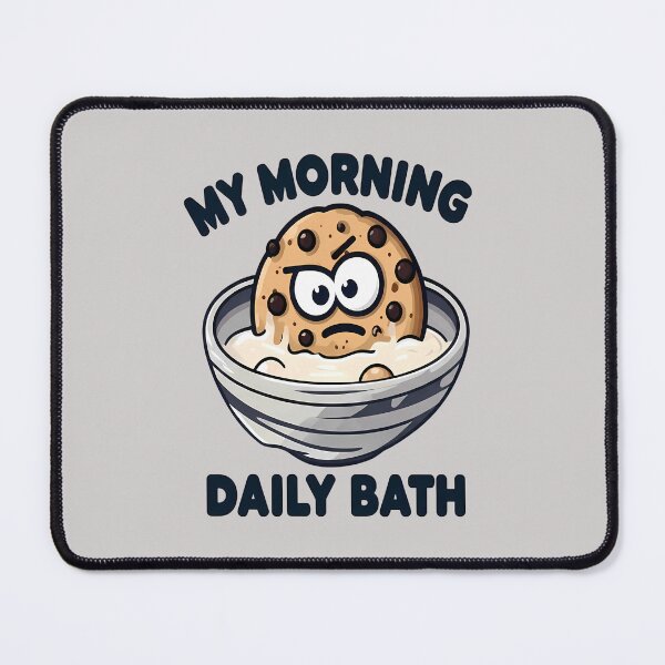Item preview, My Morning Daily Bath – Funny Cookie Cereal Breakfast Design designed and sold by Art-Arcade6.