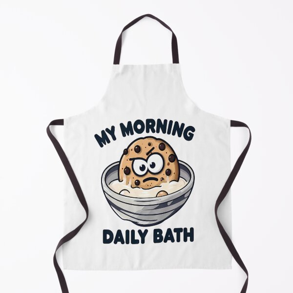 Item preview, My Morning Daily Bath – Funny Cookie Cereal Breakfast Design designed and sold by Art-Arcade6.