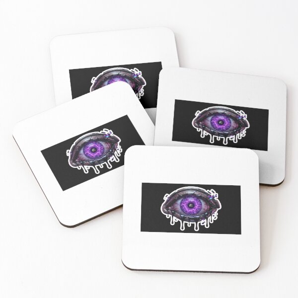 Item preview, Neon AI Horror Eye – Cyberpunk Glitch Tech Sticker designed and sold by IntroInk.