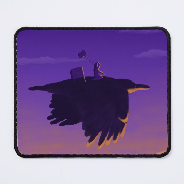 Item preview, Messenger of the Heavens: Flight on the back of a raven at dusk designed and sold by Sawsena.