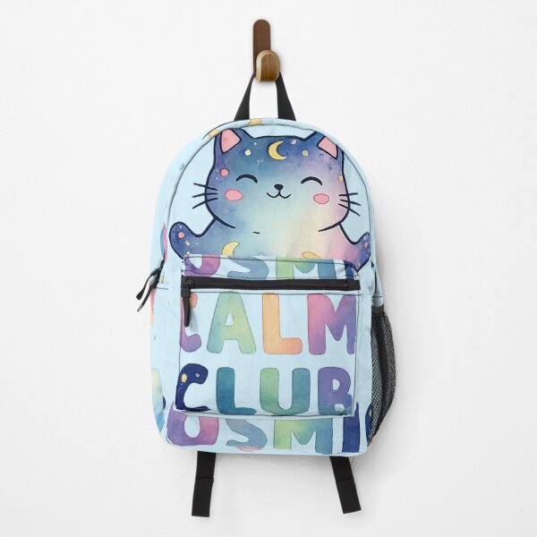 Item preview, Cosmic Calm Club – Cute Galaxy Cat Meditation Watercolor Design designed and sold by Nusha Creations.