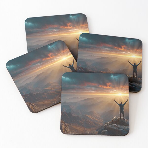 Item preview, Majestic Sunrise Over Mountain Landscape designed and sold by Artessie.