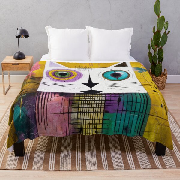 Item preview, Geometric Cubist Cat designed and sold by caracatita75.