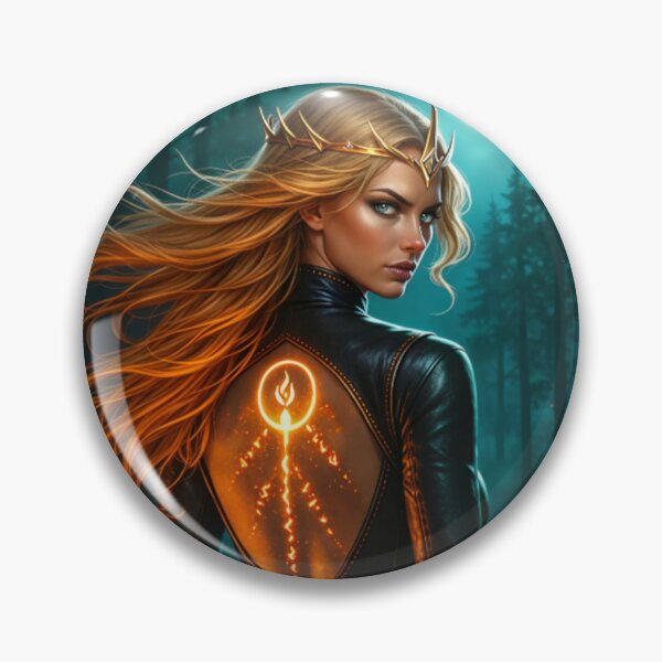 Item preview, Aelin Galathynius Inspired Art – Fire Queen of Terrasen | Dark Fantasy Heroine designed and sold by DudasAmiles.