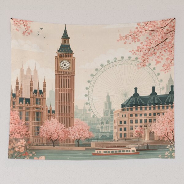 Item preview, Springtime Over The Thames designed and sold by iamdesigns14.