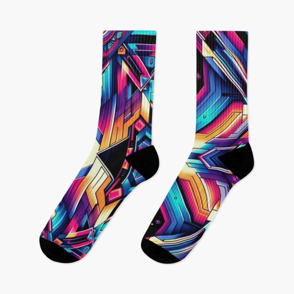 Item preview, Neon Symmetry – Psychedelic Geometric Burst designed and sold by Dogandesighn.