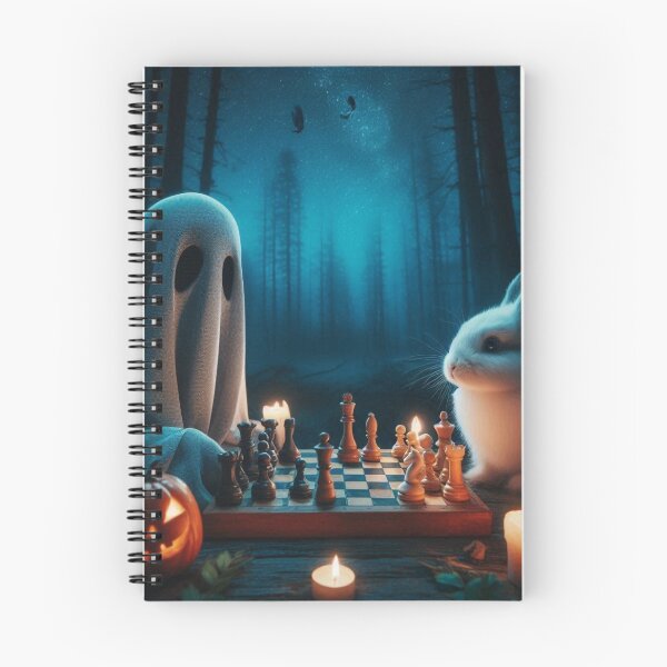 Item preview, Ghost and Rabbit – Whimsical Chess in the Forest designed and sold by Dogandesighn.