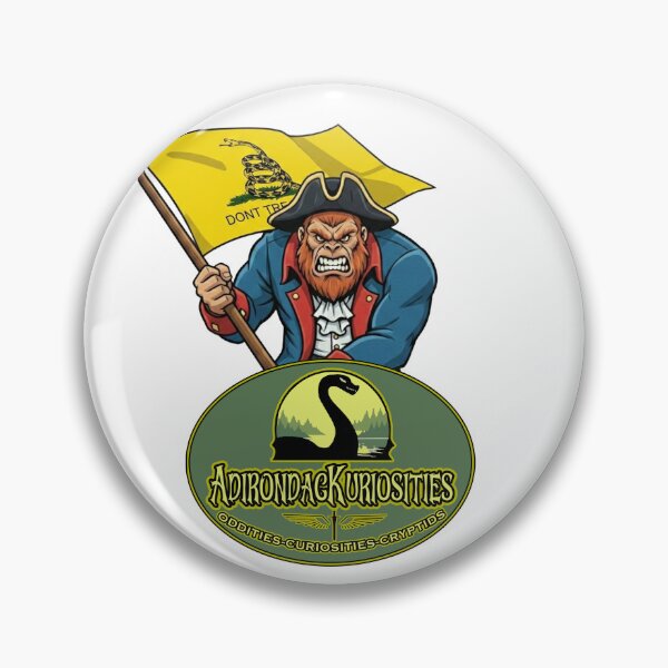 Item preview, Bigfoot with Gadsden Flag and Logo designed and sold by AdirondacKuriosities.