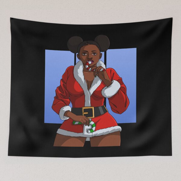 Item preview, African American Naughtyy Black Girll Christmass  designed and sold by Shayan Ansari.