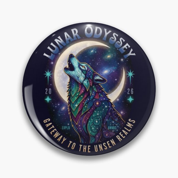 Item preview, Lunar Odyssey – Cosmic Wolf Emblem designed and sold by Dogandesighn.