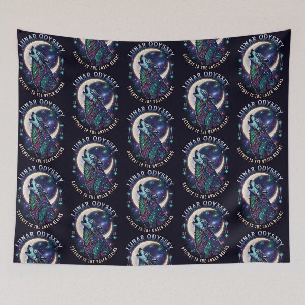 Item preview, Lunar Odyssey – Cosmic Wolf Emblem designed and sold by Dogandesighn.