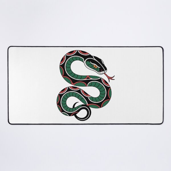 Item preview, Simple snake tattoo style logo designed and sold by PUMPKIN HEAD SHOP.