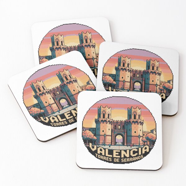 Item preview, Valencia Spain Pixel Art: Torres de Serranos designed and sold by CircinusStore.