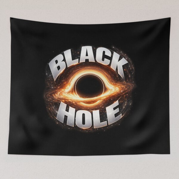 Item preview, Gravitational Typography Black Hole Cosmic Design designed and sold by MKreative Studio.