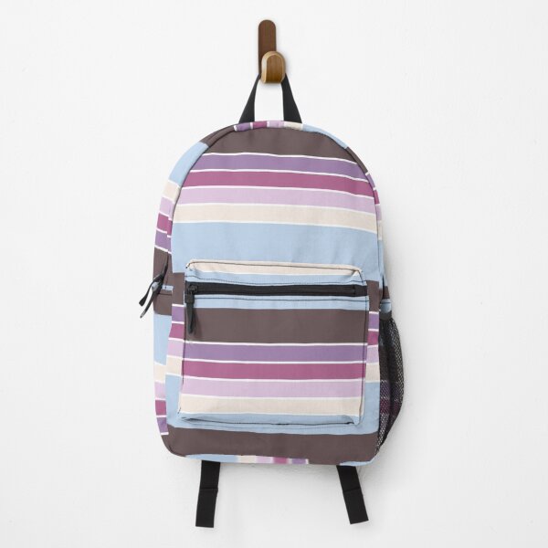 Item preview, Aesthetic Retro Stripes | Blue and Brown designed and sold by ApricityPhrases.