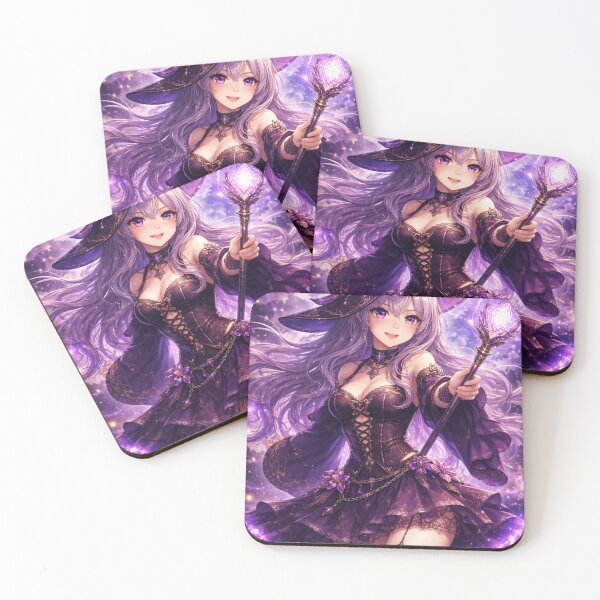 Item preview, Magic Witch Anime Girl Casting Spell designed and sold by Pond21.