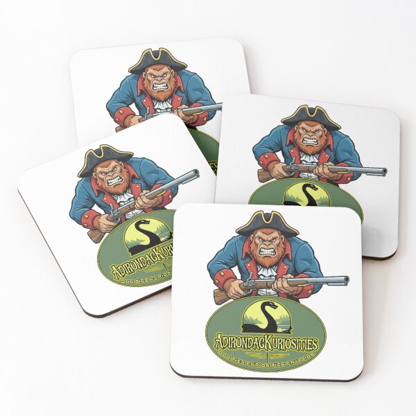 Item preview, Bigfoot with Musket and AdirondacKuriosities Logo designed and sold by AdirondacKuriosities.