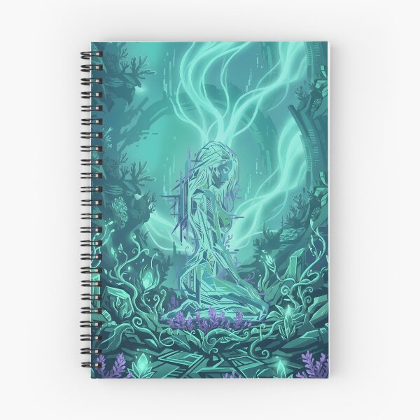 Item preview, Transformative Teal Cyberpunk Woman designed and sold by MarCinu Art.