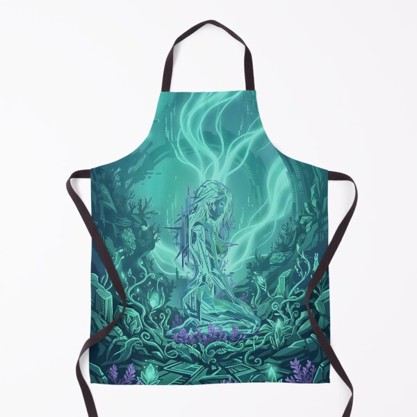Item preview, Transformative Teal Cyberpunk Woman designed and sold by MarCinu Art.