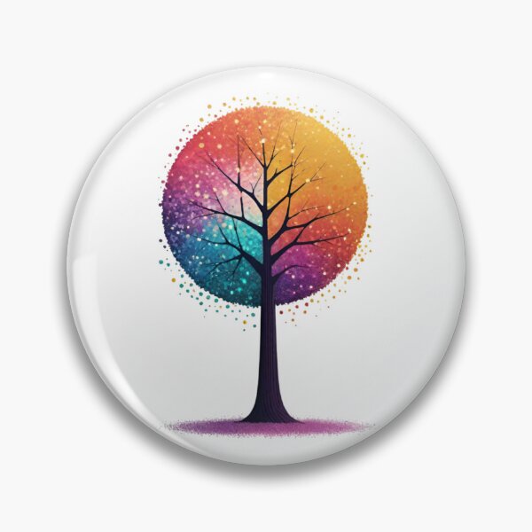 Item preview, Tree of Life - Colorful Pointillism Nature Art designed and sold by AlxVel.