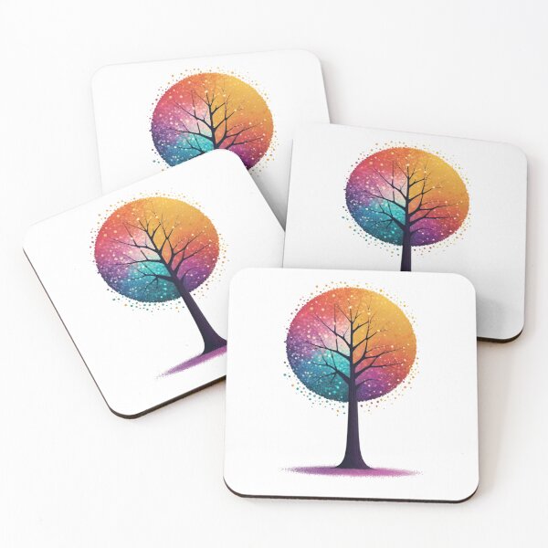 Item preview, Tree of Life - Colorful Pointillism Nature Art designed and sold by AlxVel.