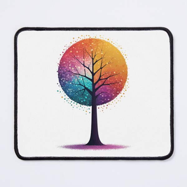 Item preview, Tree of Life - Colorful Pointillism Nature Art designed and sold by AlxVel.