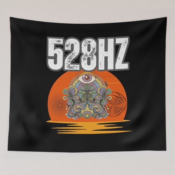 Item preview, 528HZ music  Love Frequency Music Psychedelic Eye Spiritual Sound Healing Solfeggio designed and sold by Jt41.