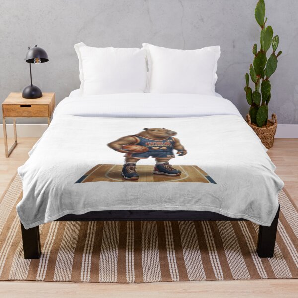Item preview, USA Capybara Basketball Player – Funny Capybara Sports Cartoon designed and sold by HubCreates.