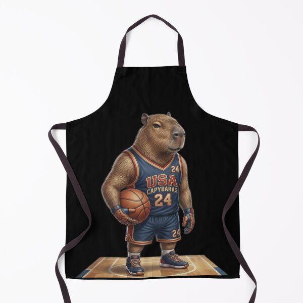 Item preview, USA Capybara Basketball Player – Funny Capybara Sports Cartoon designed and sold by HubCreates.