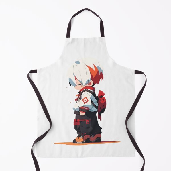 Item preview, Cute Fire and Ice Anime Boy Chibi – Dual Element Anime Style Character designed and sold by Dyan4.