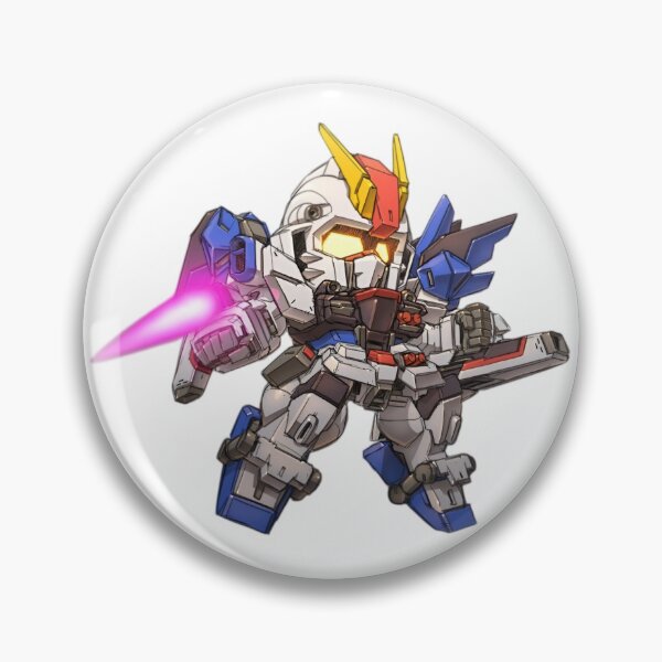 Item preview, Cute Chibi Red White Blue Mecha Warrior – Super Deformed Anime Robot Battle Suit designed and sold by Dyan4.