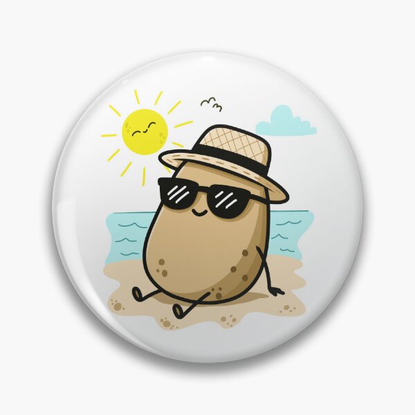 Item preview, Potato On The Beach Summer Vibes designed and sold by Doodle Moon Studios.
