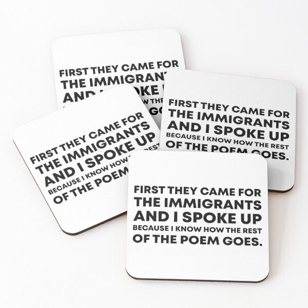 Item preview, First They Came for the Immigrants - No Kings designed and sold by PixVib.