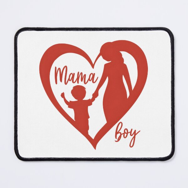 Item preview, Boy Mom Love Design – Mama and Son Heart Bond designed and sold by CyfroweMysli.