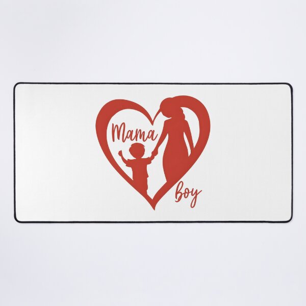 Item preview, Boy Mom Love Design – Mama and Son Heart Bond designed and sold by CyfroweMysli.