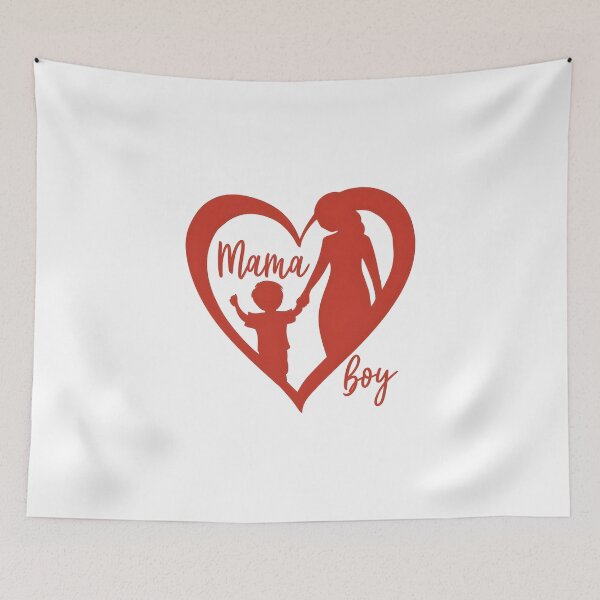 Item preview, Boy Mom Love Design – Mama and Son Heart Bond designed and sold by CyfroweMysli.