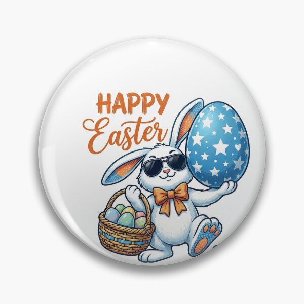 Item preview, Happy Easter 2026 Cool Bunny With Sunglasses Funny Easter Gift designed and sold by BinAlgoPix.